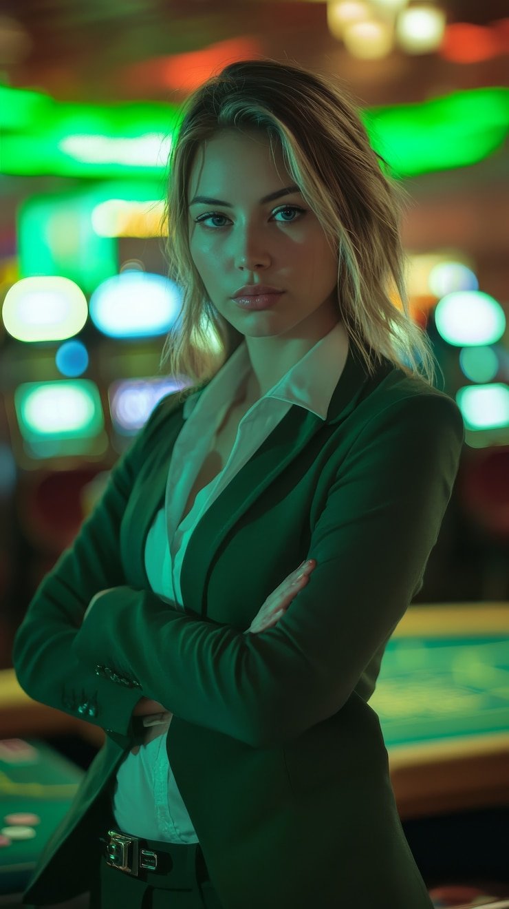 Meja Caribbean Stud Poker live dengan dealer profesional di duniabet55